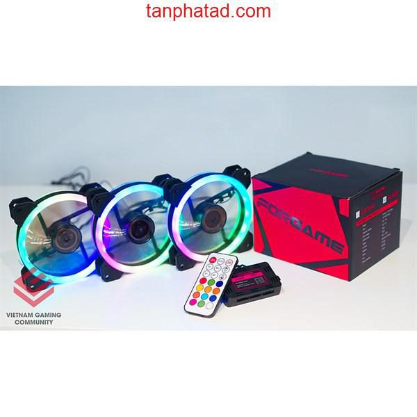 BỘ FAN CASE RGB FORGAME CATEYE + REMOTE - Ảnh 2