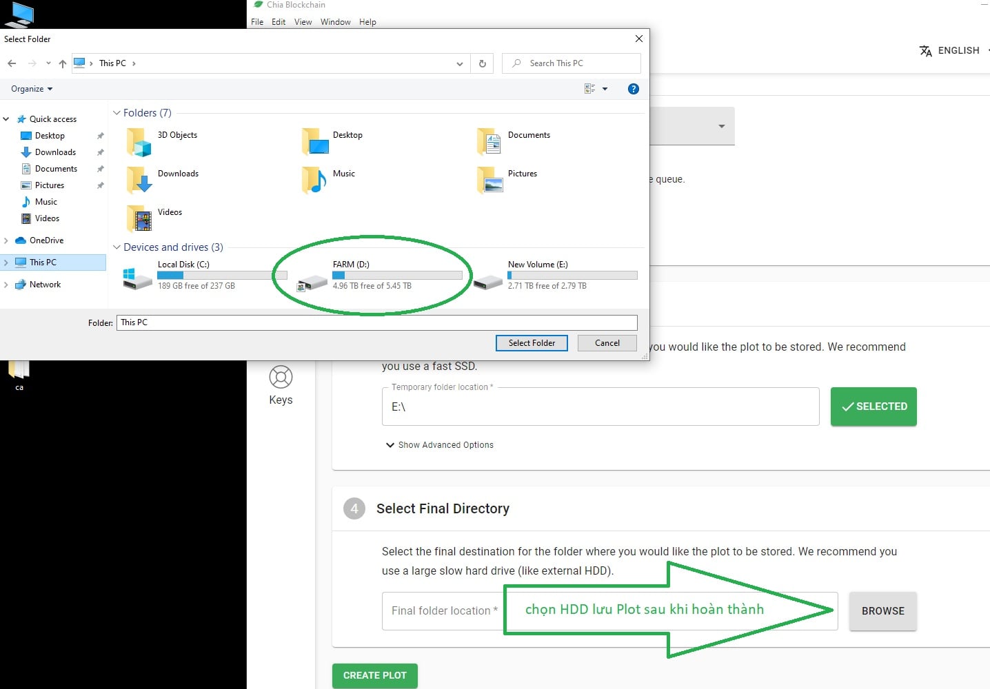 Hướng dẫn đào coin chia hay còn gọi là XCH ( bitcoin xanh) Phần 3 5 a9a346be dao