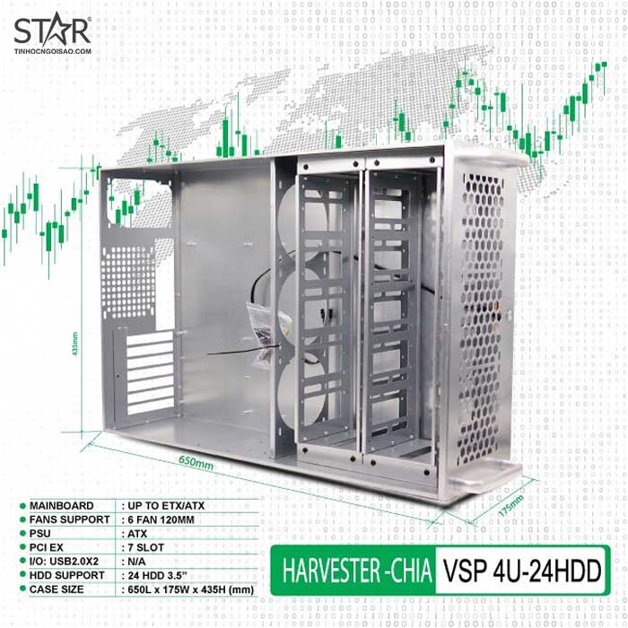 Lên cấu hình máy farm Coin Chia 24 HDD - giá siêu tốt 1 6aa652cf ca vsp chia 4u 24hdd