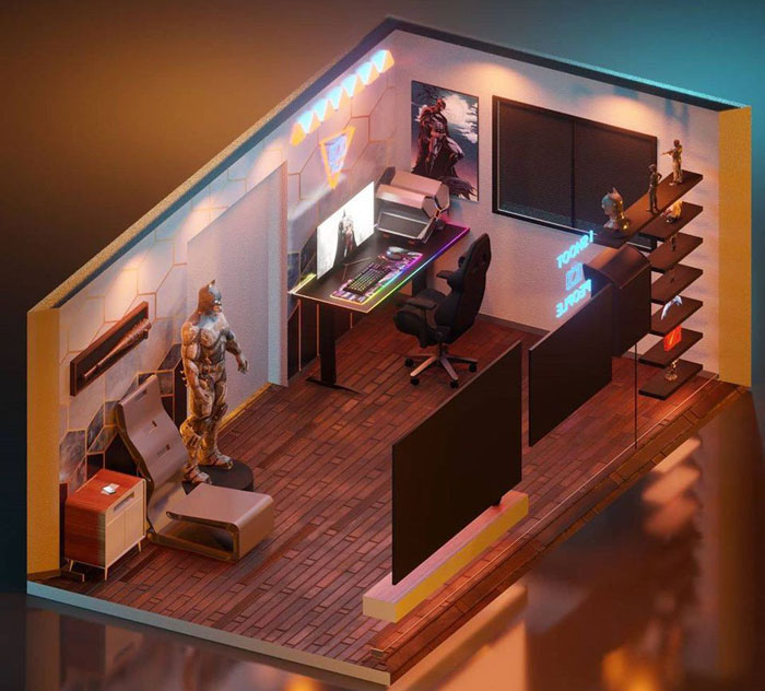 Cách Decor Phòng Ngủ Gaming Độc Lạ Hiện Nay 2 Cách Decor Phòng Ngủ Gaming Độc Lạ Hiện Nay