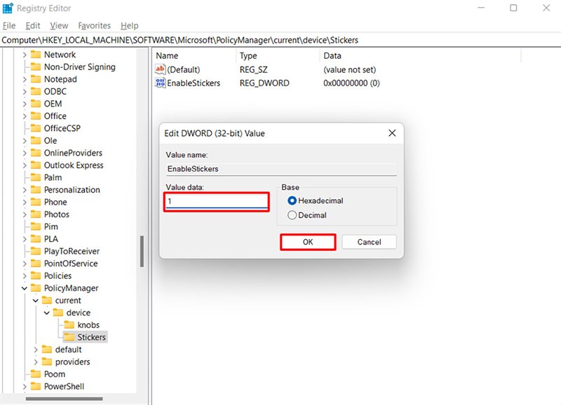 Cách kích hoạt và sử dụng stickers trên màn hình Windows 11 đẹp lung linh