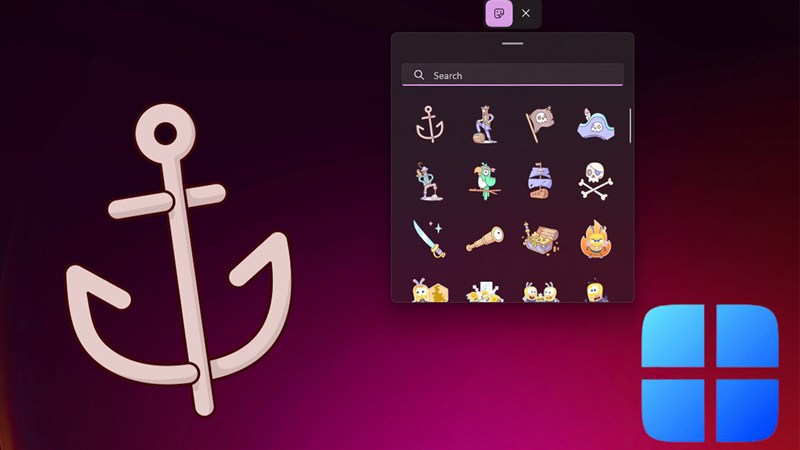 Cách kích hoạt và sử dụng stickers trên màn hình Windows 11 đẹp lung linh