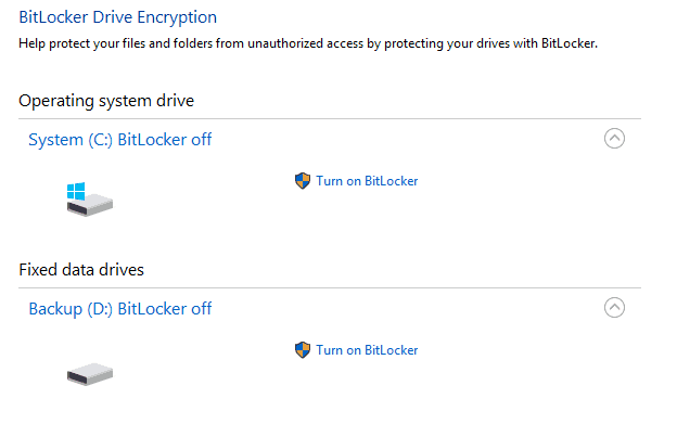 7 cách tắt BitLocker Windows 10