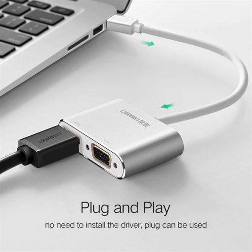 CÁP THUNDERBOLT - MINI DISPLAYPORT TO HDMI + VGA UGREEN 20422 - HÀNG CHÍNH HÃNG - Ảnh 4
