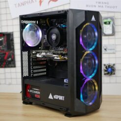 BỘ MÁY PC GAMING – ĐỒ HỌA B350M, RYZEN5 1500X, RAM 16G, SSD 120G, HDD 500G, VGA RX470 4G D5, CASE VSP B18