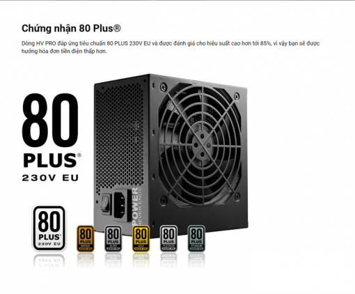 NGUỒN MÁY TÍNH FSP HV PRO 550W - 550W - 80 Plus - Ảnh 3