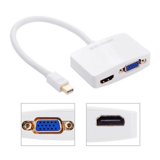 CÁP THUNDERBOLT - MINI DISPLAYPORT TO HDMI + VGA UGREEN 20422 - HÀNG CHÍNH HÃNG - Ảnh 2