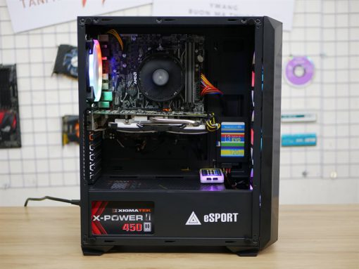 BỘ MÁY PC GAMING – ĐỒ HỌA B350M, RYZEN5 1500X, RAM 16G, SSD 120G, HDD 500G, VGA RX470 4G D5, CASE VSP B18 - Ảnh 5