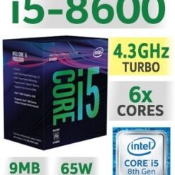 CPU Intel Core i5 8600 ( 3.1 Ghz Turbo Up to 4.3Ghz/ 6 Cores, 6 Threads / Socket 1151)