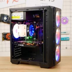 BỘ MÁY PC GAMING – ĐỒ HỌA H81, I5 4570, SSD 120GB, HDD 250G, RAM 8G, VGA AMD RX470 4G, CASE MẶT KÍNH LED
