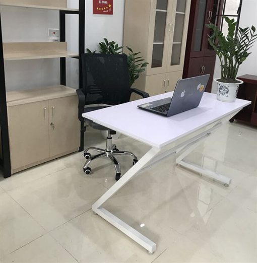BÀN CHỮ Z MẶT GỖ TRẮNG - ĐEN - Ảnh 2