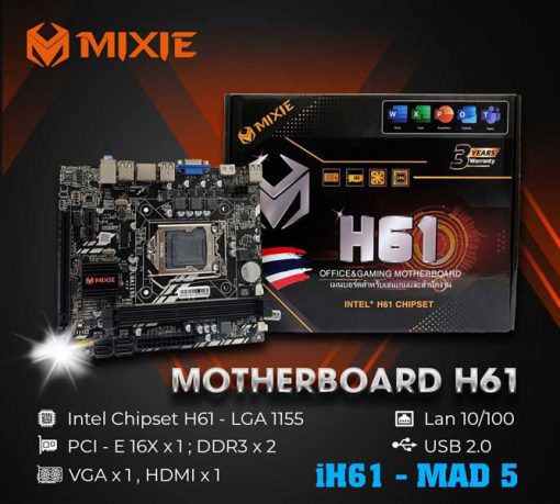 Motherboard MIXIE H61 mới - Bảo hành 36 Thánh. - Ảnh 5