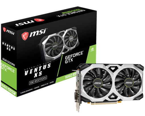 Card màn hình MSI GTX 1660 Super VENTUS XS OC (6GB GDDR6, 192-bit, HDMI+DP)