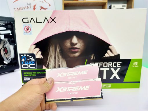 Bộ Kit Ram DDR4 OCPC 16G/3000 X3TREME Aura X3 RGB Pink Edition (2x 8GB) Mới - Ảnh 2