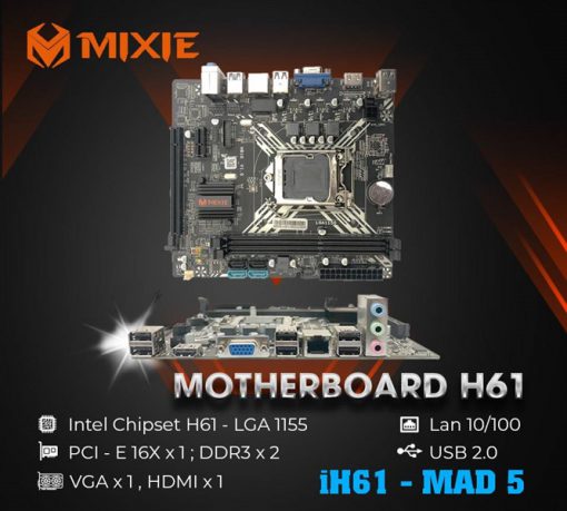 Motherboard MIXIE H61 mới - Bảo hành 36 Thánh. - Ảnh 3