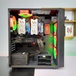 Bộ máy PC Workstation X79, 2 x Chip Xeon E5-2660 (16 nhân 32 luồng) , Ram 32G, SSD 256G, VGA Igame 1060 3G, CASE DEEPCOOL E-SHIELD
