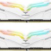 RAM PC TEAM T-FORCE NIGHT HAWK RGB 16GB (2X8GB) DDR4-3000MHZ (WHITE) CHÍNH HÃNG MỚI