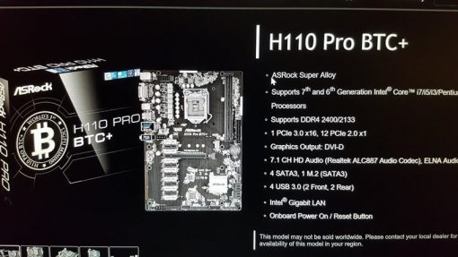 MAINBOARD ASROCK H110 BTC PRO CŨ (BẢN DÀI) - Ảnh 2