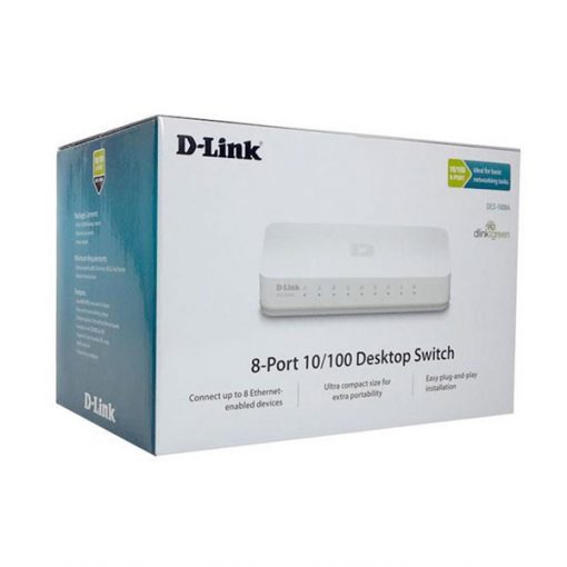 SWITCH 8 PORT D-LINK DES-1008C