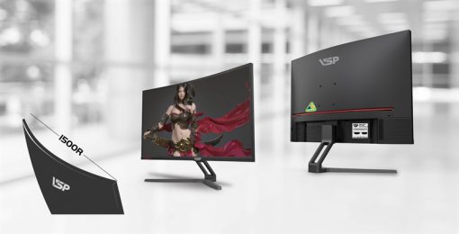 Màn Hình Cong VSP CM2705H 27"/ FHD/ 75Hz/ HDMI/ VGA/ Loa - Ảnh 2