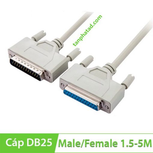 CÁP COM DB25 | CÁP RS232 25 CHÂN ĐỰC SANG CÁI