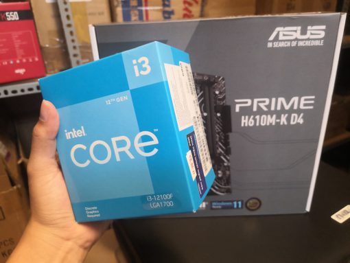 CPU Intel Core i3 12100F Box Chính Hãng (3.30 Up to 4.30GHz | 12MB | 4C 8T | Socket 1700 | Alder Lake | No GPU | 58W)