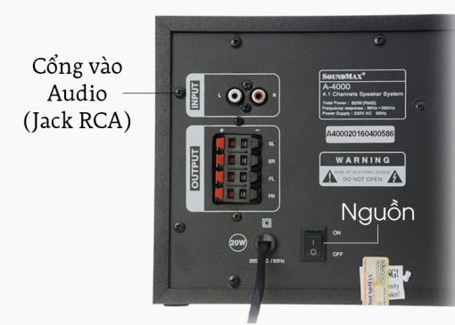LOA SOUNDMAX A4000 - 4.1 - Ảnh 5