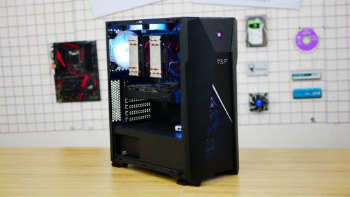 BỘ MÁY PC WORKSTATION X79, 2 CHIP XEON E5-2670, RAM 32G, SSD 240GB, VGA RX570 8G, CASE VSP B17 - Ảnh 2