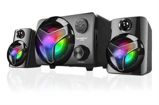Loa vi tính 2.1 SoundMax A700 hỗ trợ Bluetooth, thẻ nhớ , USB - Hàng chính hãng