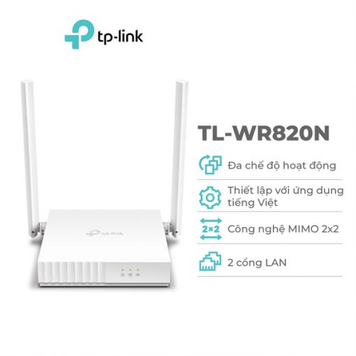 Bộ phát Wifi chuẩn N TP Link TL-WR820N 300Mbps - Ảnh 2