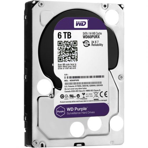 Ổ cứng HDD WD Purple 6TB WD62PURZ Mới Chính Hãng - Ảnh 2