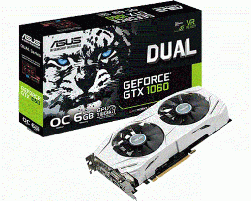 VGA ASUS GEFORCE GTX 1060 6GB GDDR5 DUAL OC CŨ - Ảnh 4