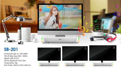 Loa Thanh Soundbar SoundMax SB201 - Đèn led 7 màu - Ảnh 5