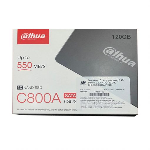 Ổ Cứng SSD 120GB DAHUA C800A SATA III - Ảnh 2