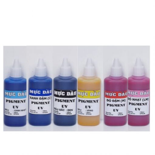 Mực dầu Pigment UV màu Đen (BK) - Loại 100ml - Ảnh 2