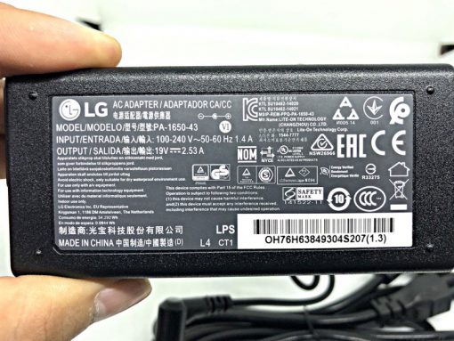 ADAPTER NGUỒN MÀN HÌNH LG 19V 2.53A - Ảnh 2