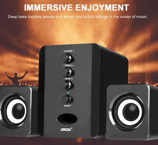 LOA MÁY TÍNH USB SADA D-202 (Đen) - Ảnh 3