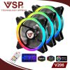 BỘ 3 FAN LED RGB 2 MẶT VSP V206 + HUB + REMOTE