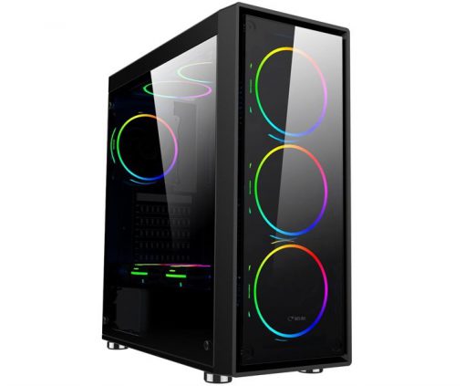 CASE AMD RYZEN 3, MAIN A320, CARD RX580 FULL MỚI