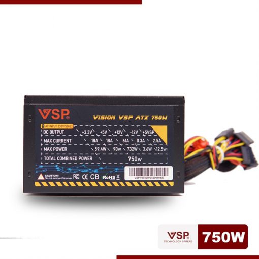 Nguồn Máy Tính VSP ATX 750W Mới - Ảnh 4