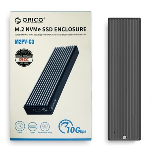 Hộp ổ cứng ORICO cổng USB type-C Gen2 10Gbps PCIe M2 SATA NVME NGFF 5Gbps Cho SSD M.2 2230/2242/2260/2280（M2PV-C3）