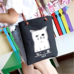 Túi Mèo CanVas Thời Trang (Đen) | Tấn Phát AD