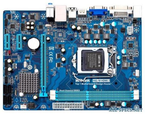 MainBoard Wibtek H61 MX Cũ