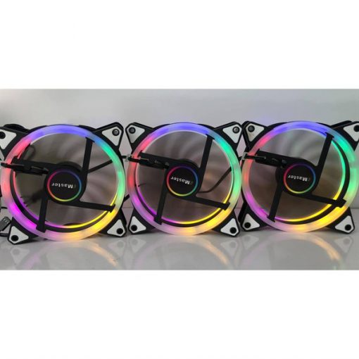 FAN CASE EMASTER LED RGB RAINBOW 2 MẶT