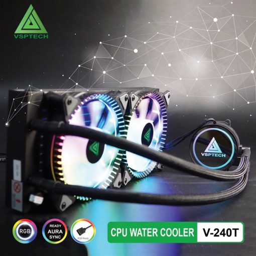 Tản Nhiệt Nước VSPTech V-240T XTREME GAMING Sync LED ARGB - Ảnh 2