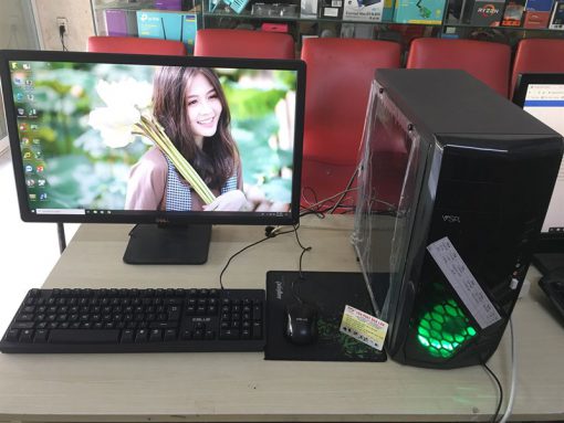Trọn Bộ PC gamer H110 , I3 6100 , vga 1030 - 24 inch DELL