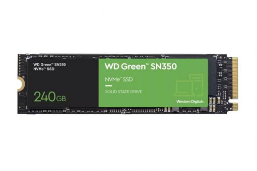 Ổ cứng SSD WD SN350 Green 240GB M.2 2280 PCIe NVMe 3x4 (Đọc 2400MB/s - Ghi 900MB/s) - Ảnh 3