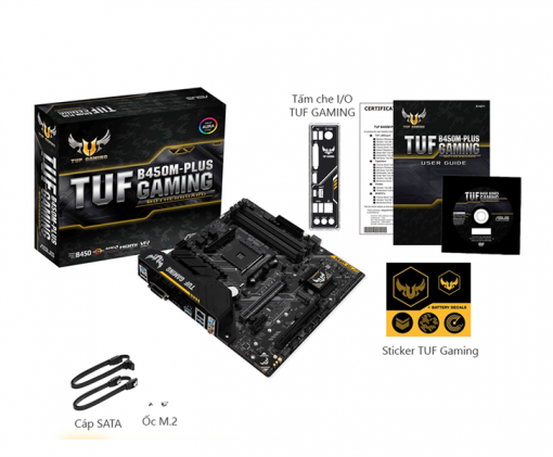 MAINBOARD ASUS TUF B450M PLUS GAMING MỚI CHÍNH HÃNG - Ảnh 4