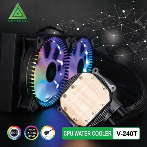 Tản Nhiệt Nước VSPTech V-240T XTREME GAMING Sync LED ARGB - Ảnh 4