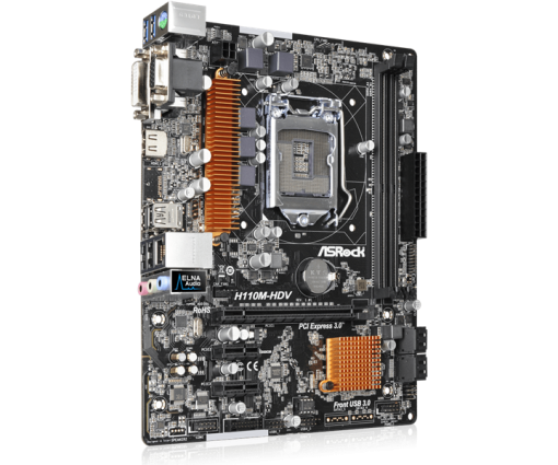 MAINBOARD ASROCK H110M-HDV CŨ SOCKET 1151 - Ảnh 4